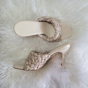 Just Fab Summer Heeled Mule Sandal Size 5.5